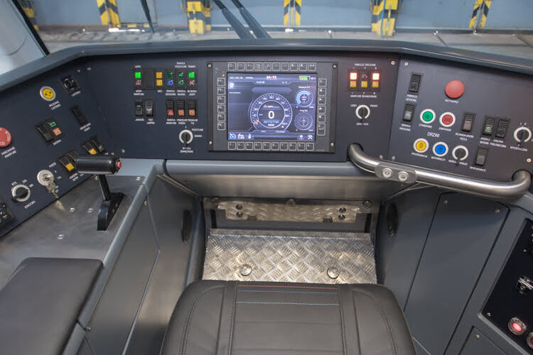 HMI inside train cabin