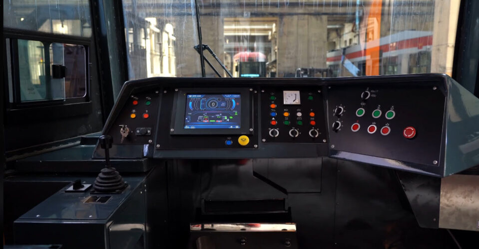 HMI inside train cabin