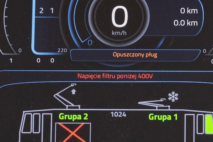 HMI inside train cabin