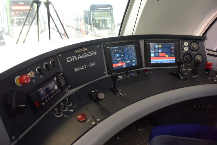 HMI inside train cabin
